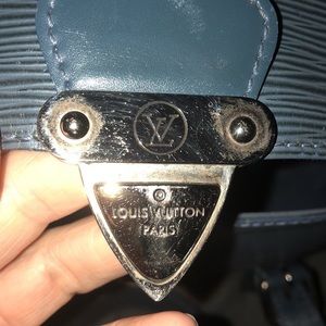 Vitage LV blue authentic Epi Leather